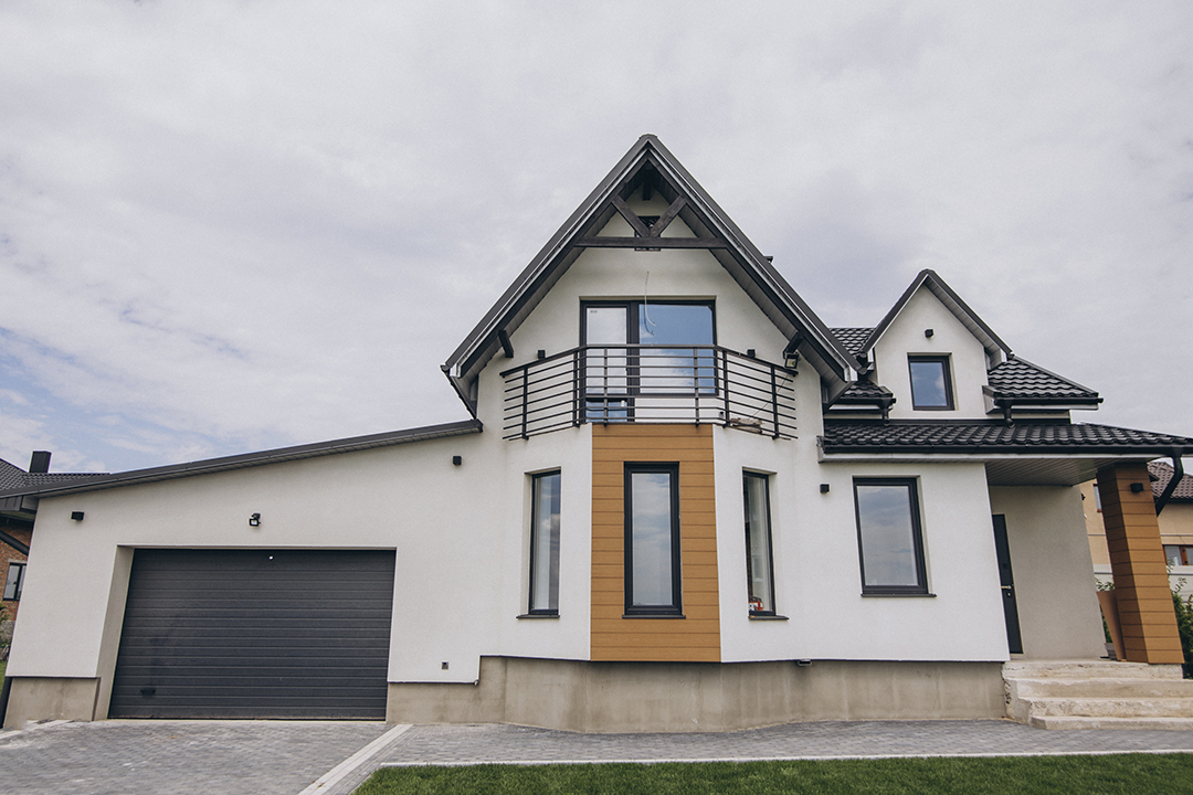 House isolated in the field
